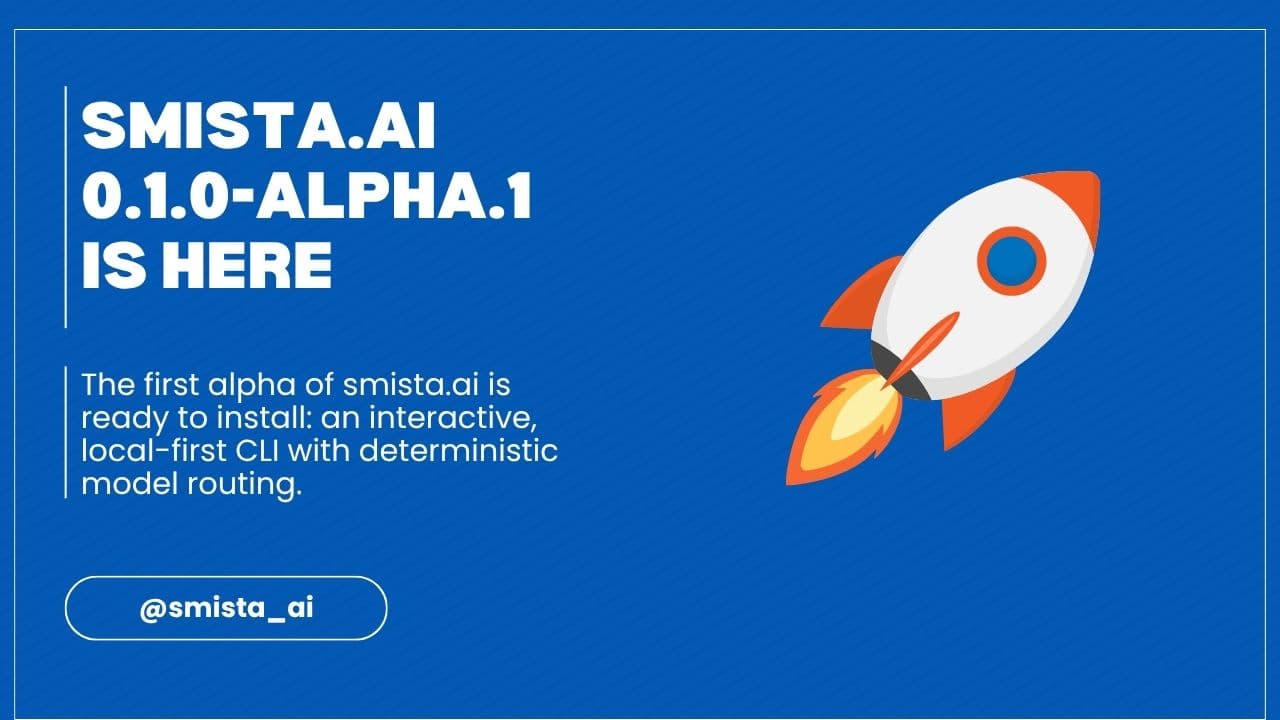 smista.ai 0.1.0-alpha.1 is here